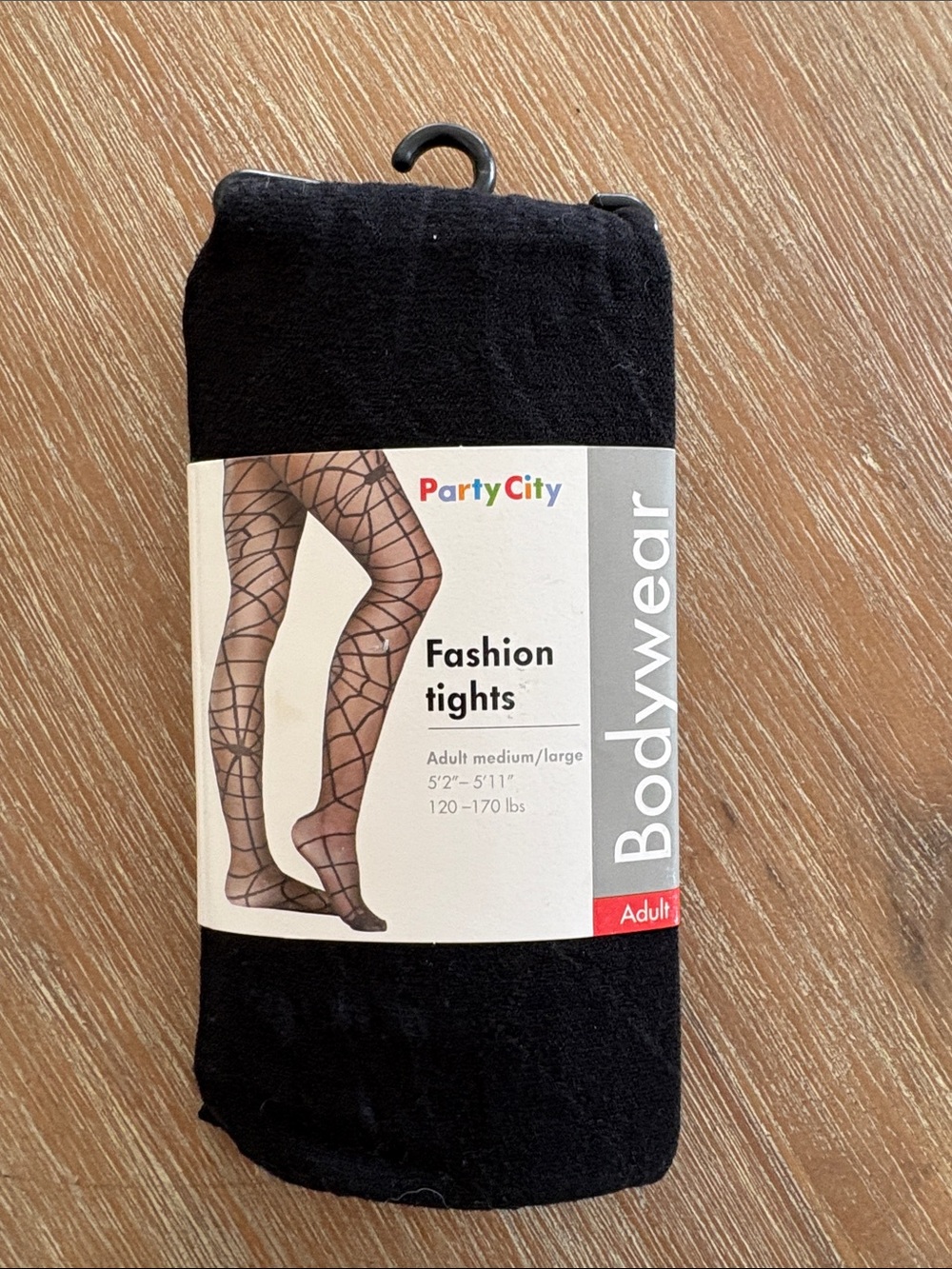 Party City Black Women's Fashion Tights Spider Patterned Sheer Design Size M/L
